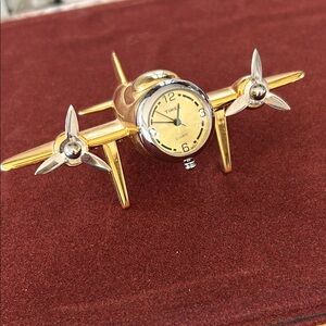 Vintage Timex Airplane Clock mini